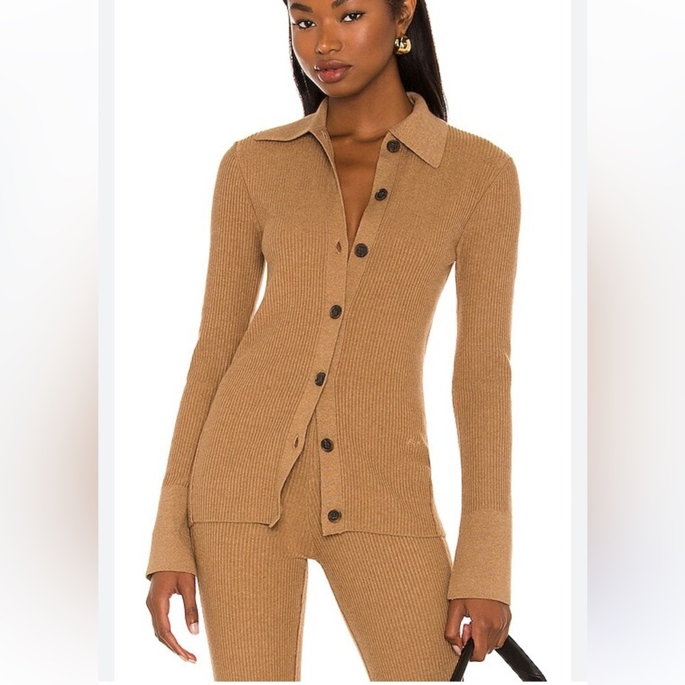 FRAME Slim Rib Cardi - Picture 2 of 11